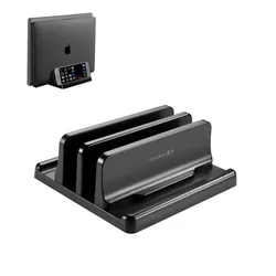 Vertical Laptop Stand Portable Adjustable Desktop Holder and Space-Saving Accessory - Vaydeer (Vaydeer two-Slot)