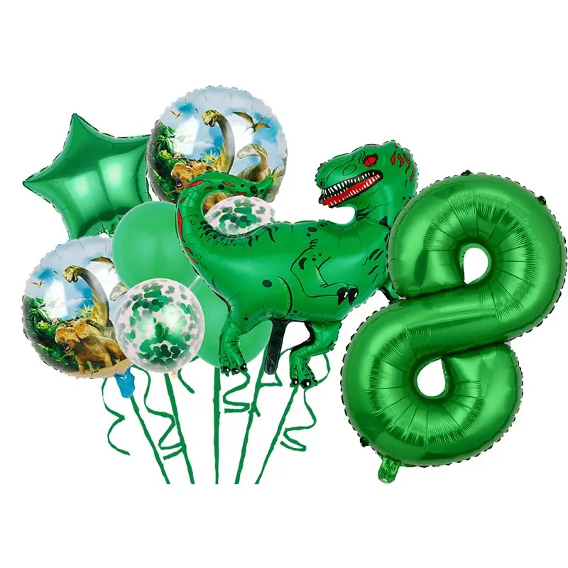 Dinosaurier Ballon Geburtstag Dekoration Anzahl Ballon Set Dinosaurier Cartoon Tier Geburtstag Dekoration Party Supplies für Kinder – Detail 18