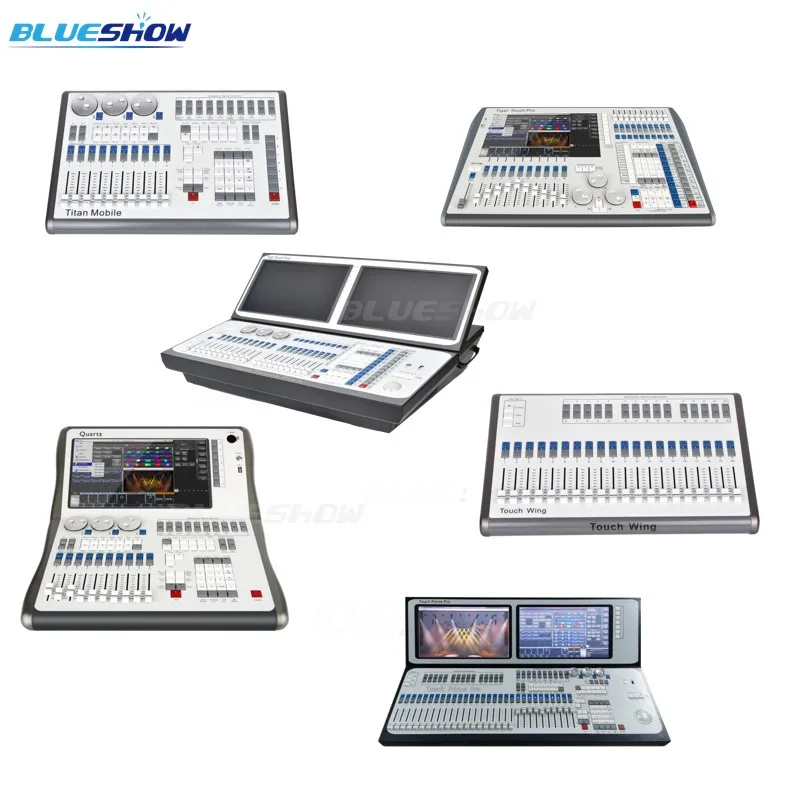 DMX Console Tiger Titan Quartz Titan Quarz M1 i7 with flycase DMX Console Touch Wing Tiger Touch Pro TT Plus Stage Light Console 2