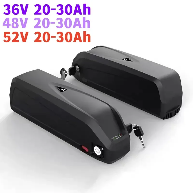 

Electric Bicycle Battery E-Bike 36V 20ah 48V 30ah 52V 20ah China 18650 Cells Lithium Ion Polly Down Tube Charger