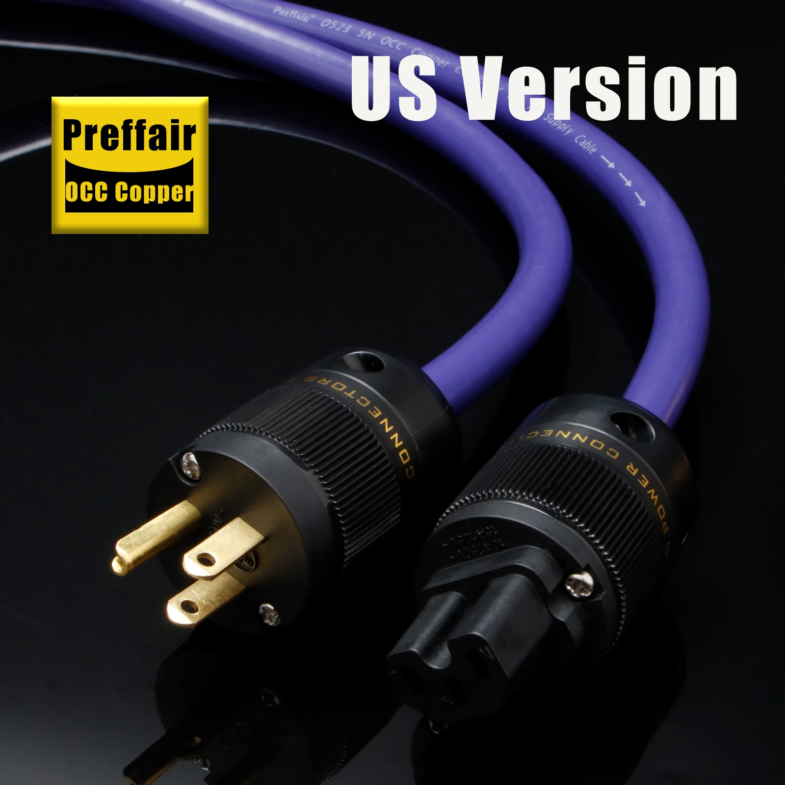 Preffair OCC 구리 AC 전원 코드 EU/AU/US Hifi 오디오 US/EU 전원 코드 연결 필터 CD 앰프