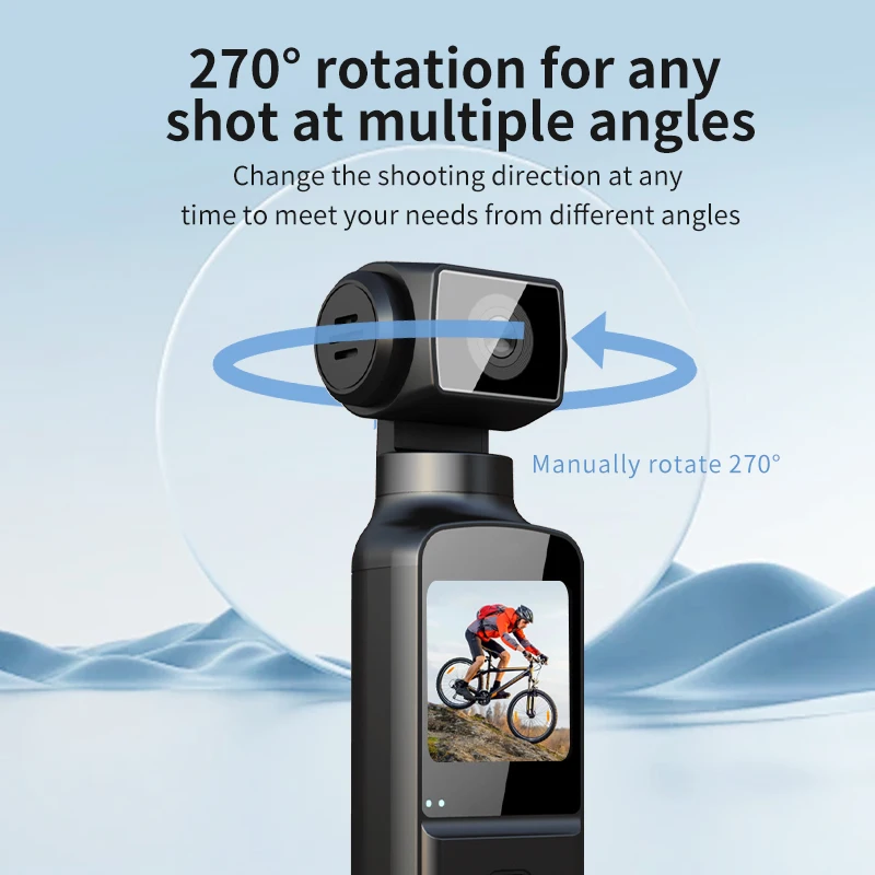 4K Action Digital Camera 1.33" Screen 270 Degrees Rotate Wifi Transmission Record Lightweight Portable K1 Sport Motion cameras