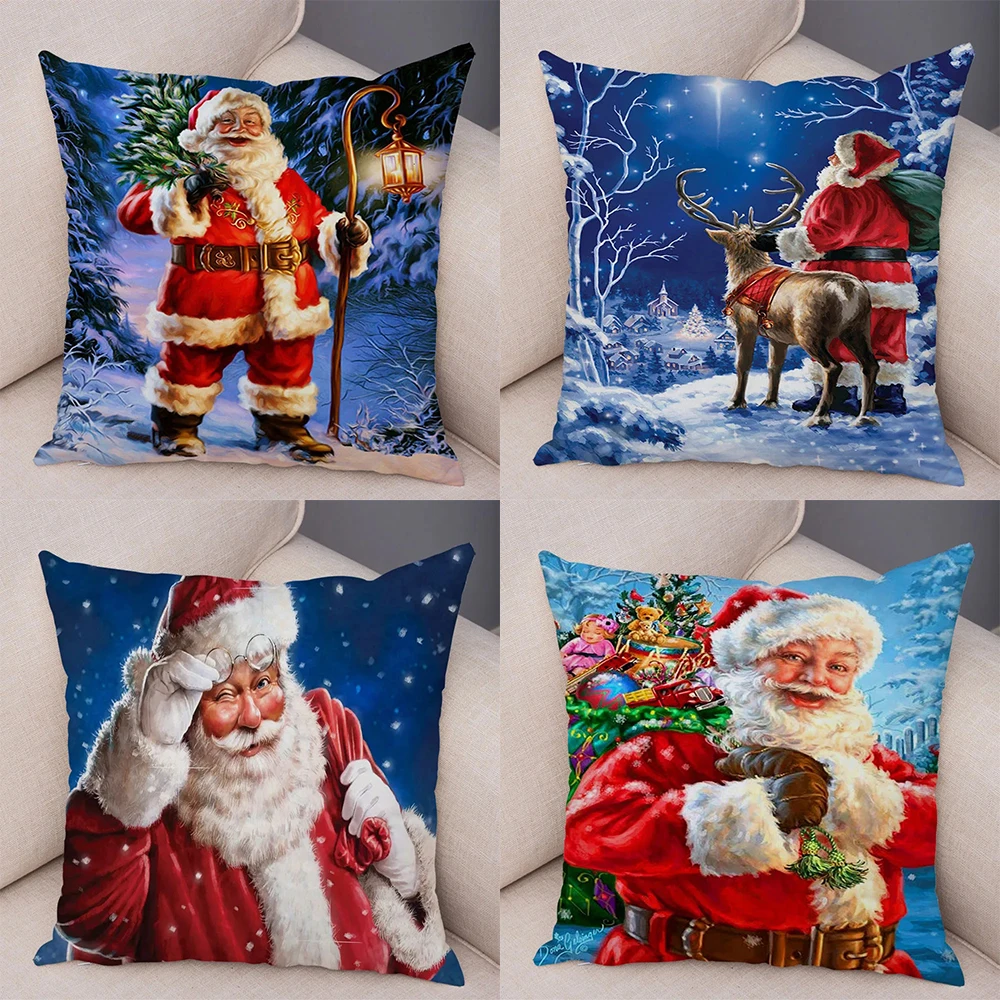 

Чехол для подушки с надписью "Merry Christmas", украшение для дивана в гостиной, 45x45 см