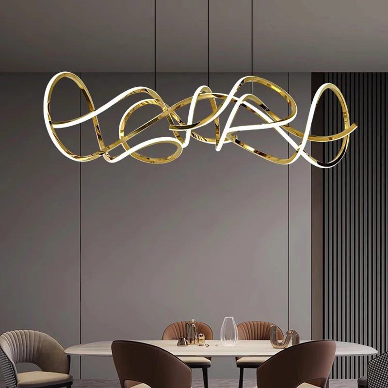 Modern LED Chandeliers for Home Decor, Luzes penduradas, Sala de estar, Sala de jantar, Iluminação interior