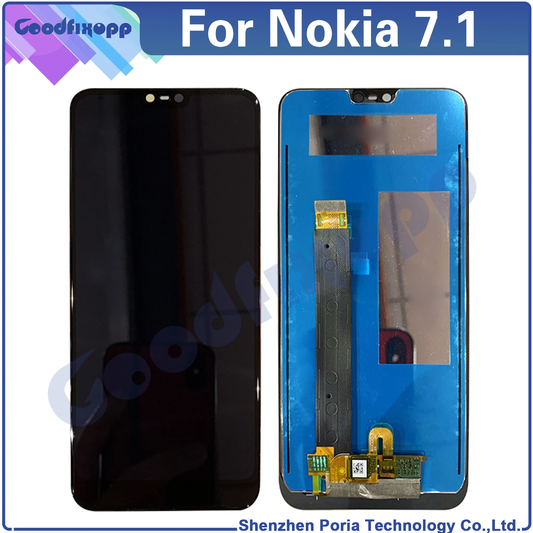 Per Nokia 7.1 Ta-1100 Ta-1097 Ta-1085 Ta-1095 Ta-1096 Display Lcd Touch Screen Digitizer Assembly Sostituzione