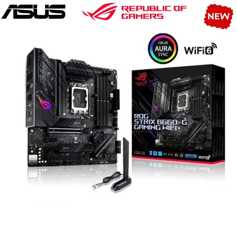 Новый B660 для ASUS ROG STRIX B660-G GAMING WIFI LGA 1700 DDR5 материнская плата B660 поддерживает CPU i5 10400f i3 12100f 12400f