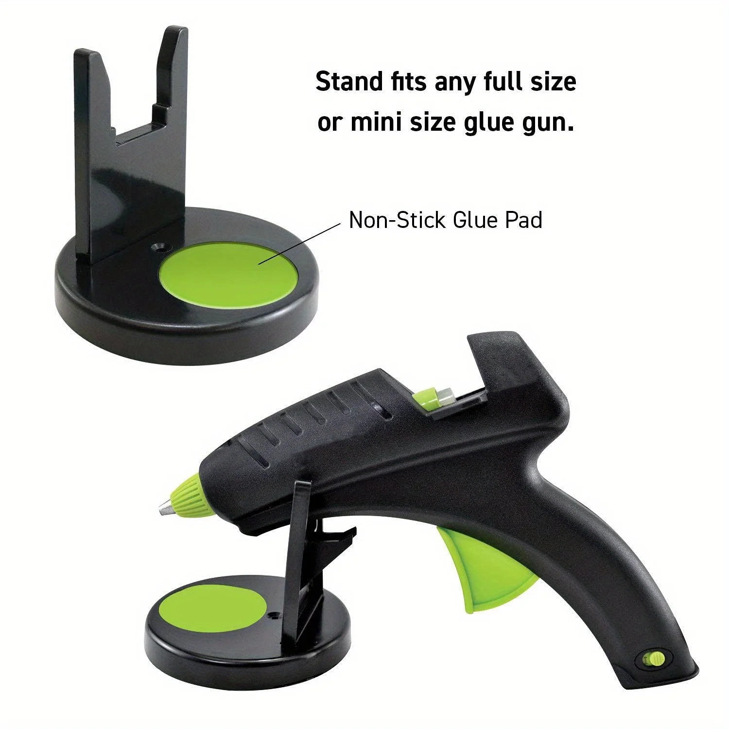 Hot Melt Glue Gun Stand Prevent Glue Gun Spillage Portable Stand Nozzle Anti-Stick and Anti-Hot Desktop Tools