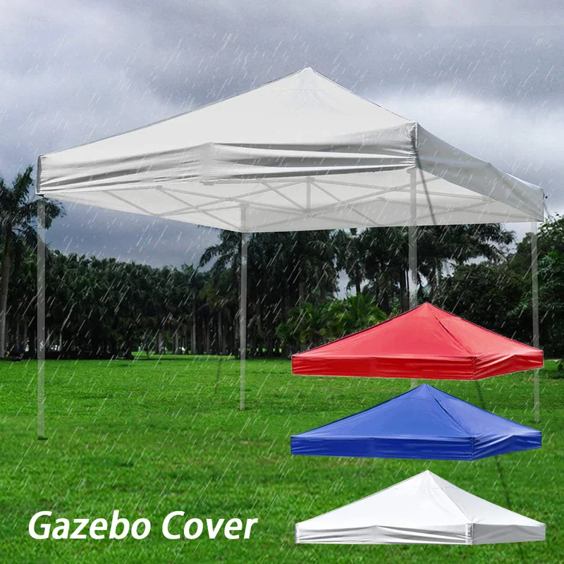 Folding Tent Top Cloth Durable Oxford Cloth Waterproof and UV-proof Four-corner Sunshade Tarpaulin Outdoor Activities Supplies
