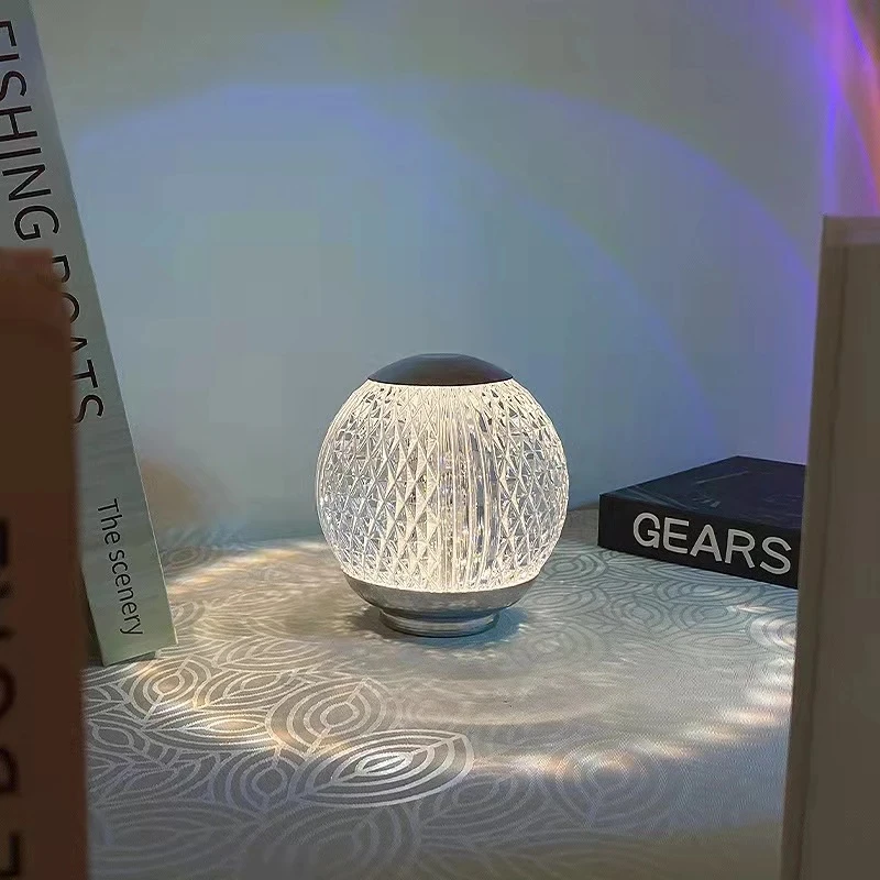 Table Lamp LED Touch Sensor Desktop Night Light Rechargeable Wireless Reading Lamp for Restaurant Hotel Bar Bedroom Decor Light_voghion.com