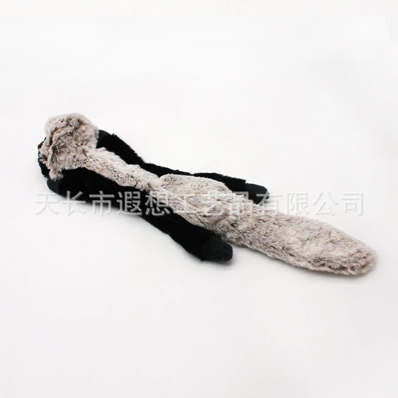 애완용품: 씹을 수 있는 플러시 소리나는 장난감 대형 각인 허니 배더 가죽 케이스 60CM