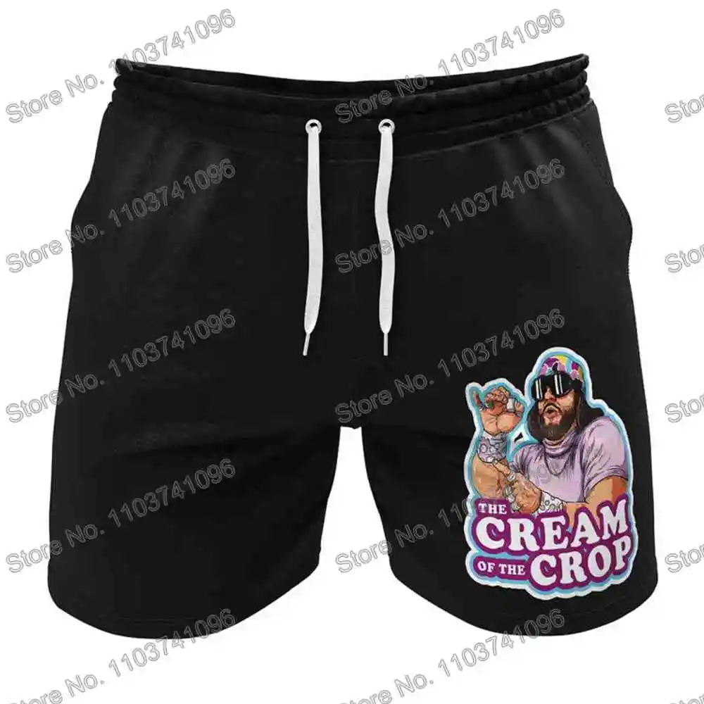 Macho Man Rash Guard Diving T-Shirt Shorts BJJ Boxing MMA Swimwear Men Summer Short Sleeve Surf Clothing Women GYM Tops Sports