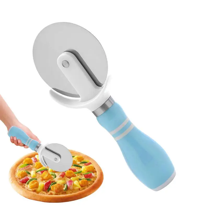 

Stainless Steel Pizza Cutter Wheel Professional Pizza Cutter With Anti-Slip Handle For Pizza Waffles Cookies Pastry Pizza Tools