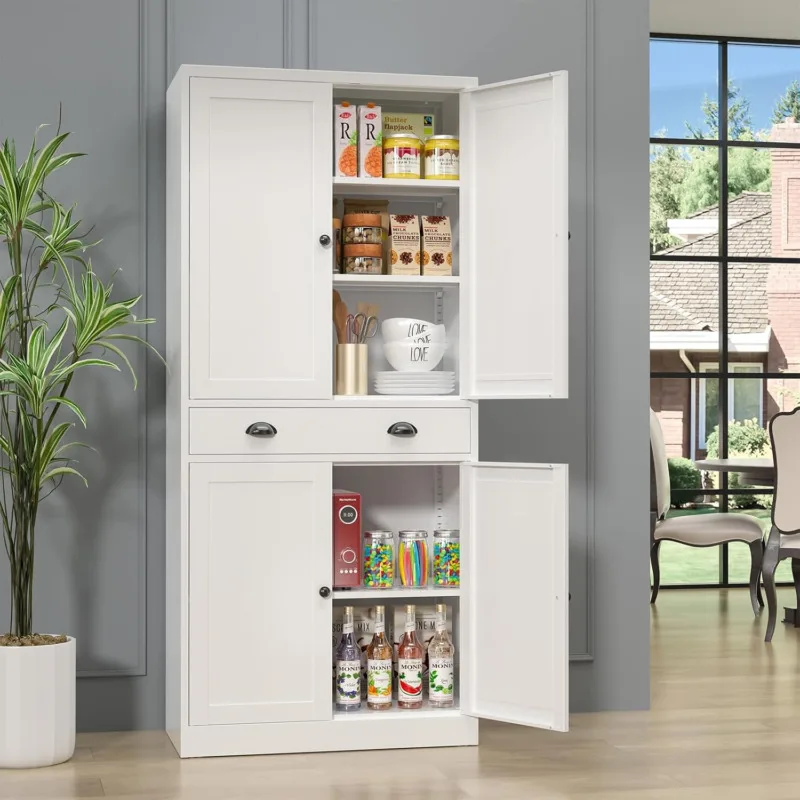 71&rdquo; Food Pantry Storage Cabinet with Drawer Kitchen Cupboard Storage Cabinet with Doors Tall for Pantry,Kitchen