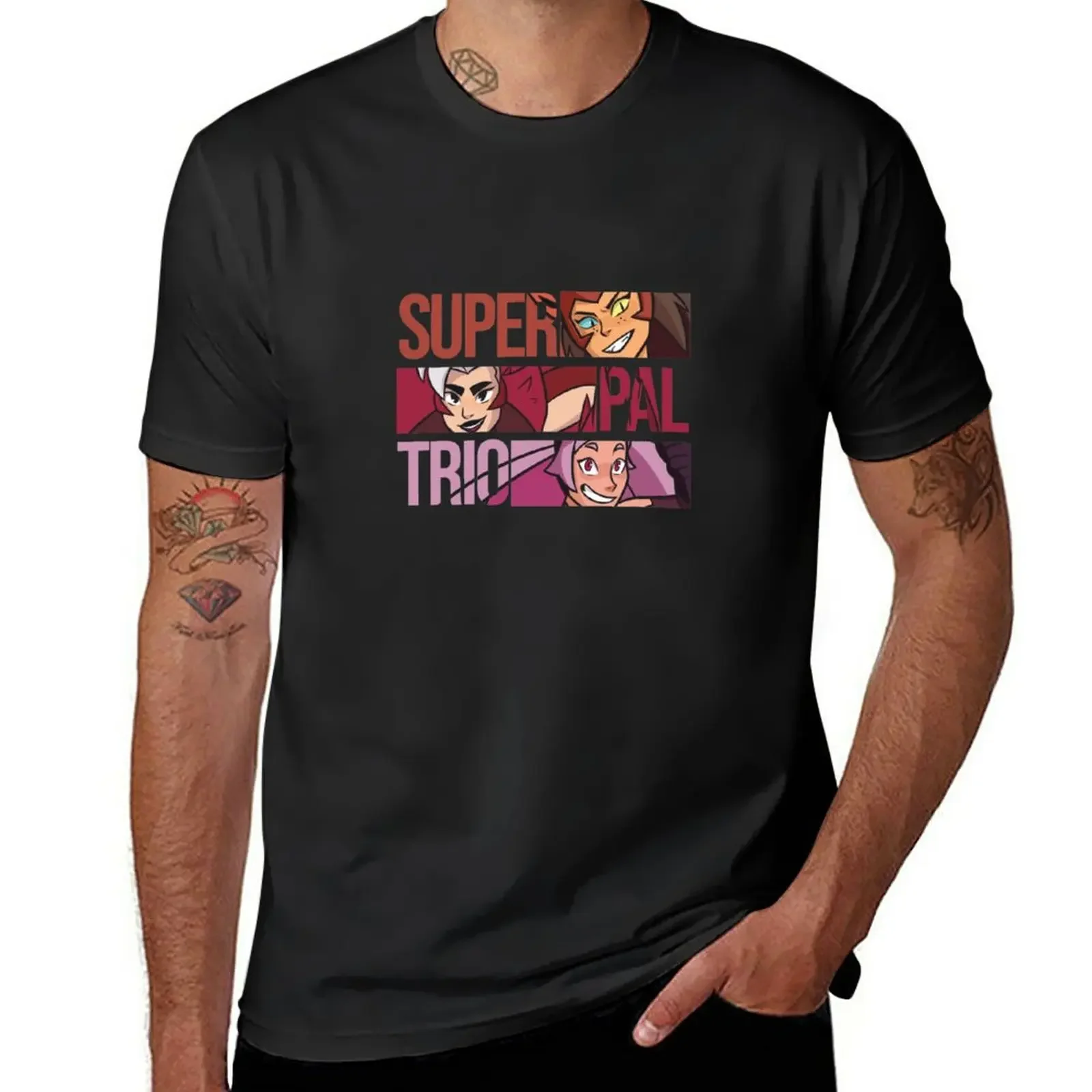 Super (Evil) Pal Trio T-Shirt Summer Top Magliette A Maniche Corte Per Uomo