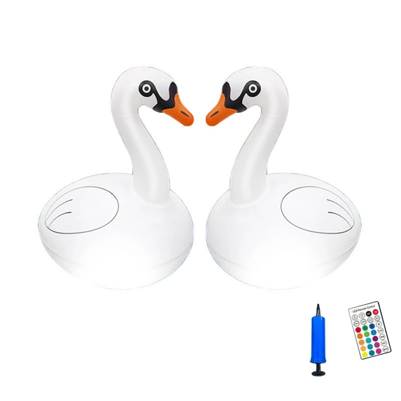 

Floating Pool Lights Swan RGB Dimmable Solar Swan Pool Lights For Pool Yard Wedding Decor