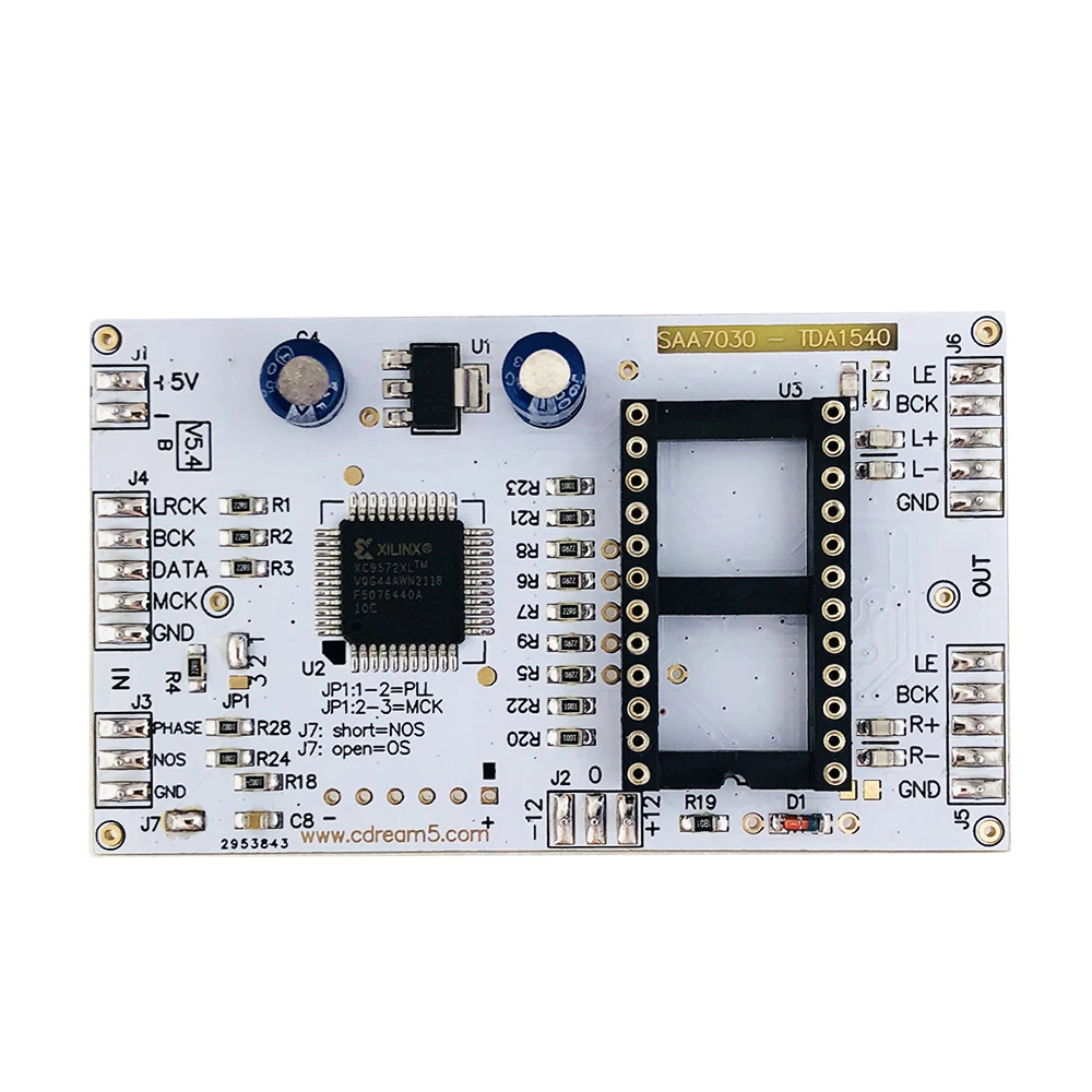 Nvarcher Saa7030 Módulo de Acionamento Suporte I2s 256fs 384fs Entrada para Placa Dac Tda1540 - Image 2