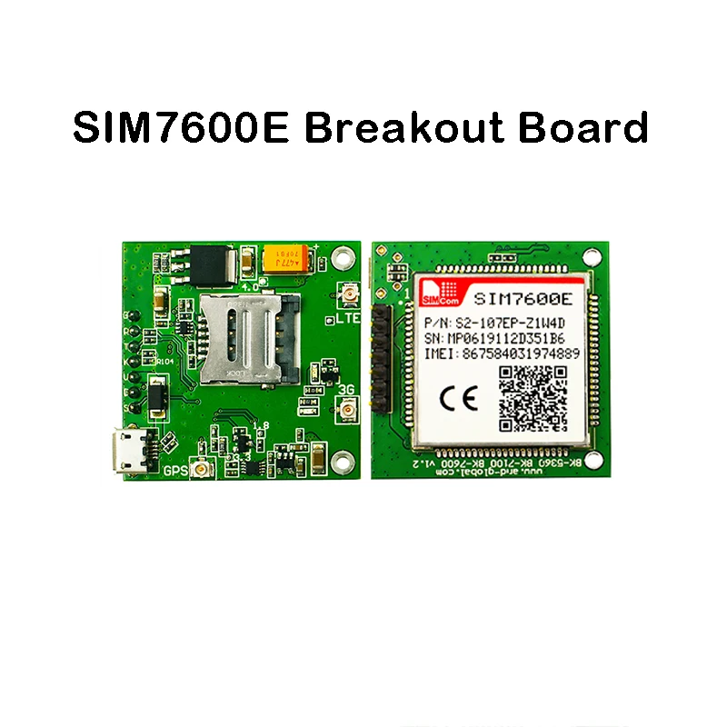 

SIMCOM SIM7600E LTE Cat1 module breakout board Core board LTE-FDD B1 B3 B5 B7 B8 B20 Europe Middle East Africa Korea Thailand