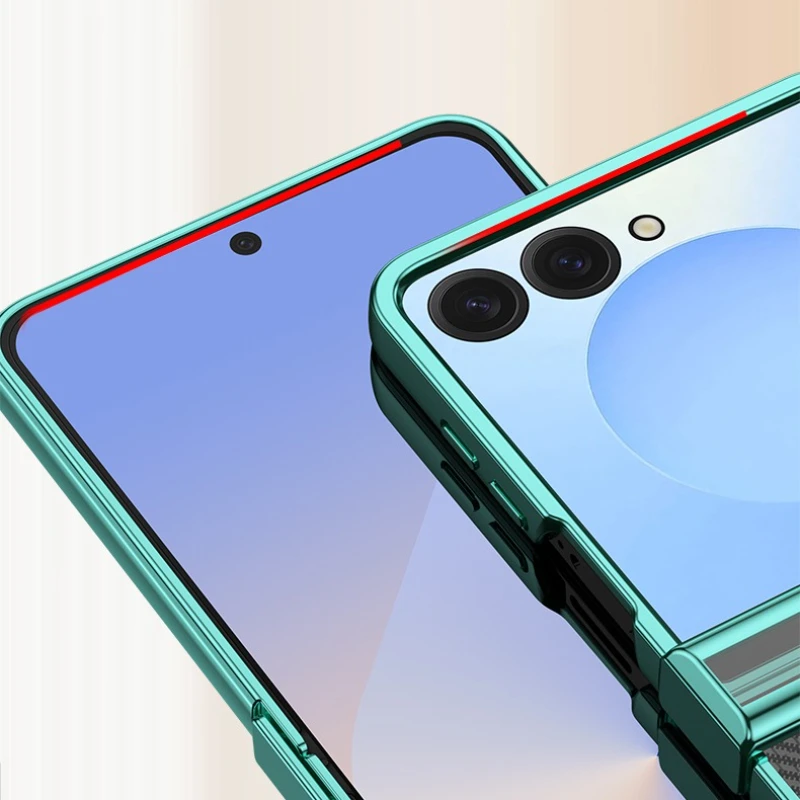 Premium Electroplated Clear Protective Case with 3-Piece Set