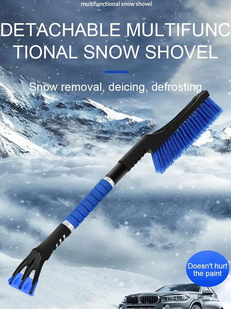 Auto Ice Scraper Windshield Ice Breaker Quick Clean Glass Brush Snow Remover Cleaner Tool Auto Window Winter Snow Brush Shovel
