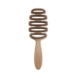 Boar Bristle Paddle Hairbrush - Anti - Static Massage Comb for Hairdressing and Styling (1pcs)