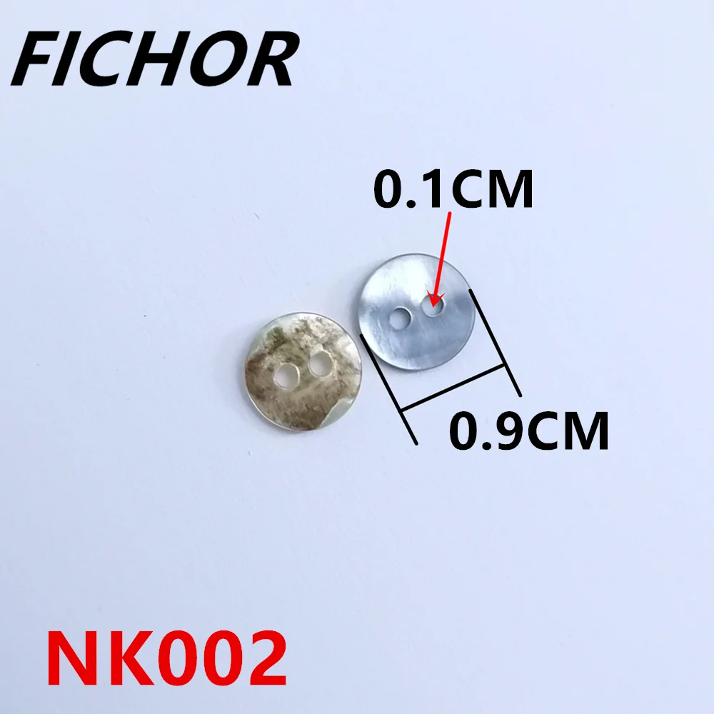 30/50pcs 9mm 2 Hole Natural Shell Sewing Buttons Mother of Pearl Round Shell Buttons Sewing Accessories Buttons for Crafts 2
