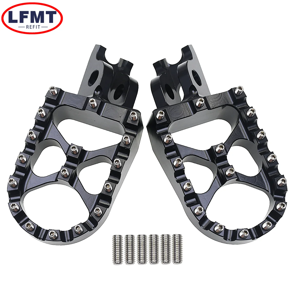 Motorcycle CNC FootRest Footpegs Foot Pegs Pedals For 2002- HONDA CR 125 250 150R CR250R CRF 150R 250R 450R 250 450 X RX L M motorcycle footrests motorcycle foot pedals