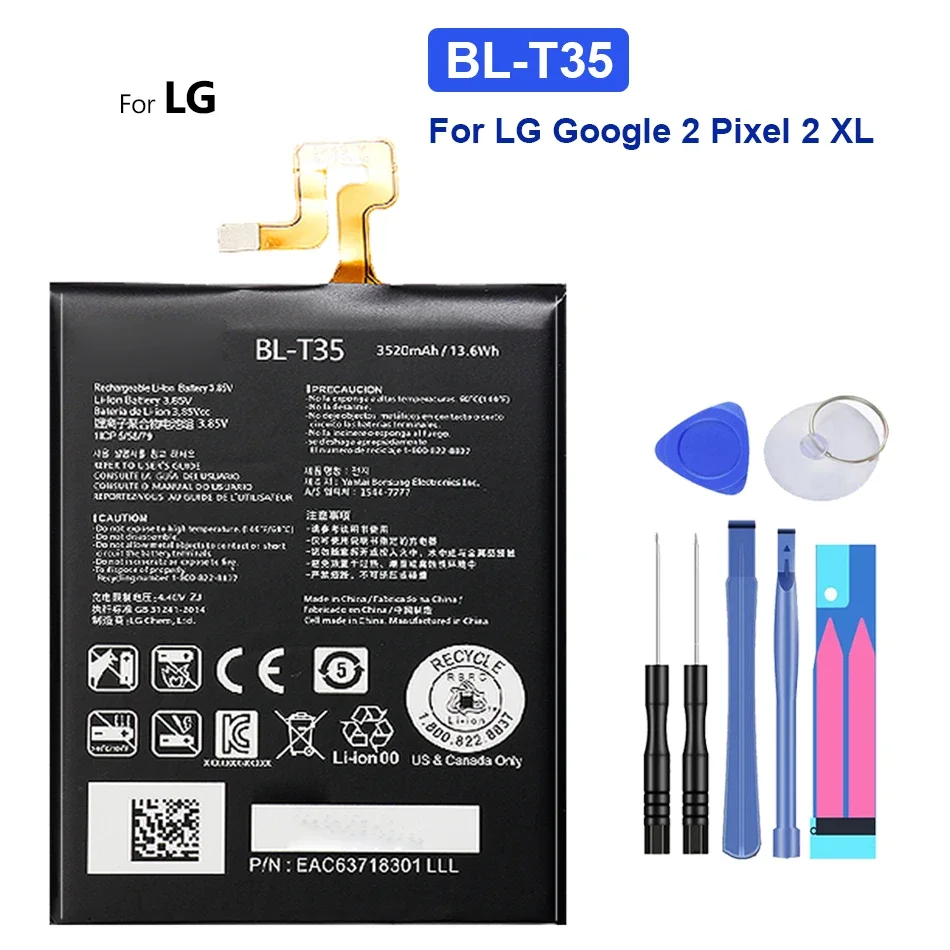 Bl-T35 3520Mah Batteria Di Ricambio Per Cellulare Per Lg Google2 Google 2 Pixel 2 Xl Pixel2 Bl T35 Blt35 Smartphon Batterie