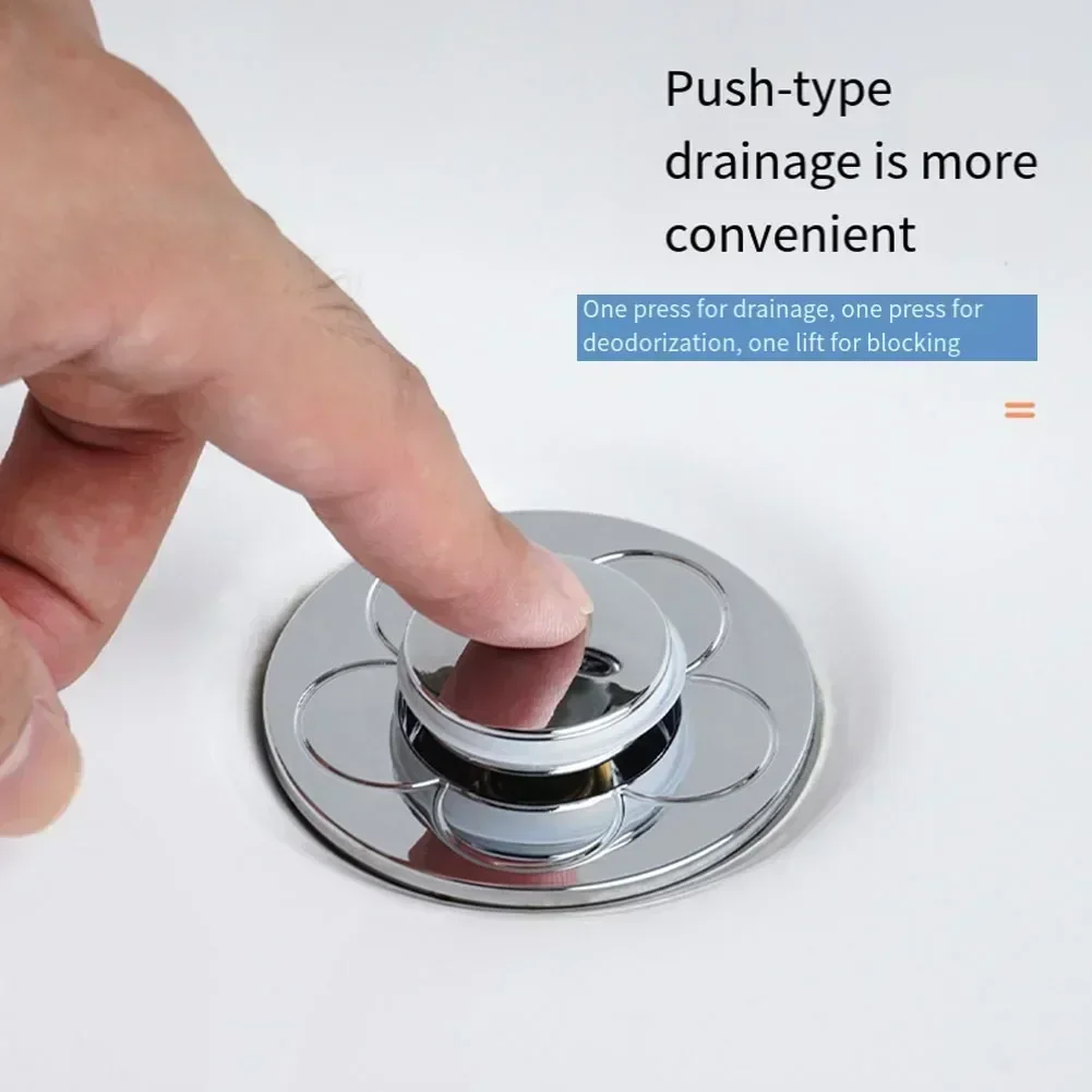 Bathroom Sink Plug Stopper Wash Basin Pop-Up Bounce Core Drain Filter Bathtub Hair Catcher Sink Strainer
