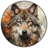 Color Fox Animal Wooden Puzzle DIY Crafts Jigsaw Educational Gift Wood Toys Family Interactive Game Brain Trainer Montessori Toy 3