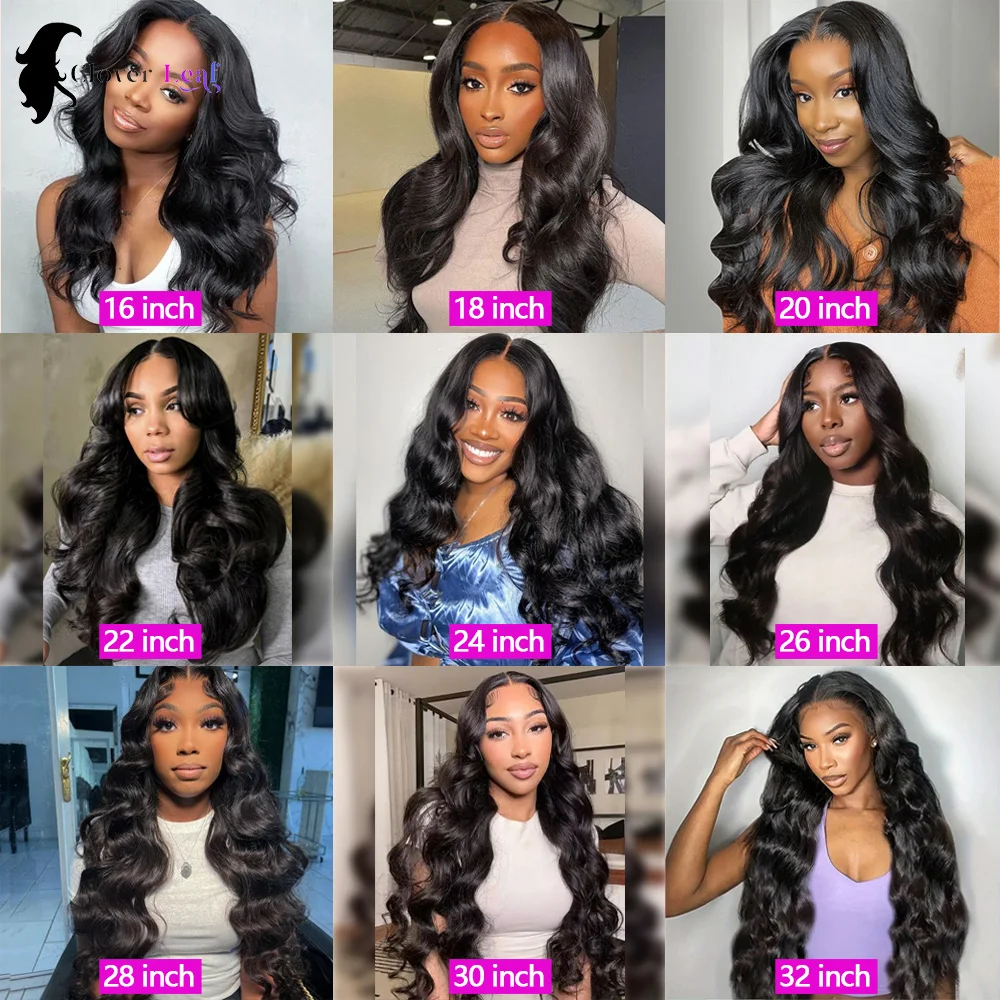 24inch Body Wave Human Hair Bundles 100% Brazilian Raw Human Hair 1/3/4 Bundles for Women 10A Thick Bundles 3 Days Delivery 6