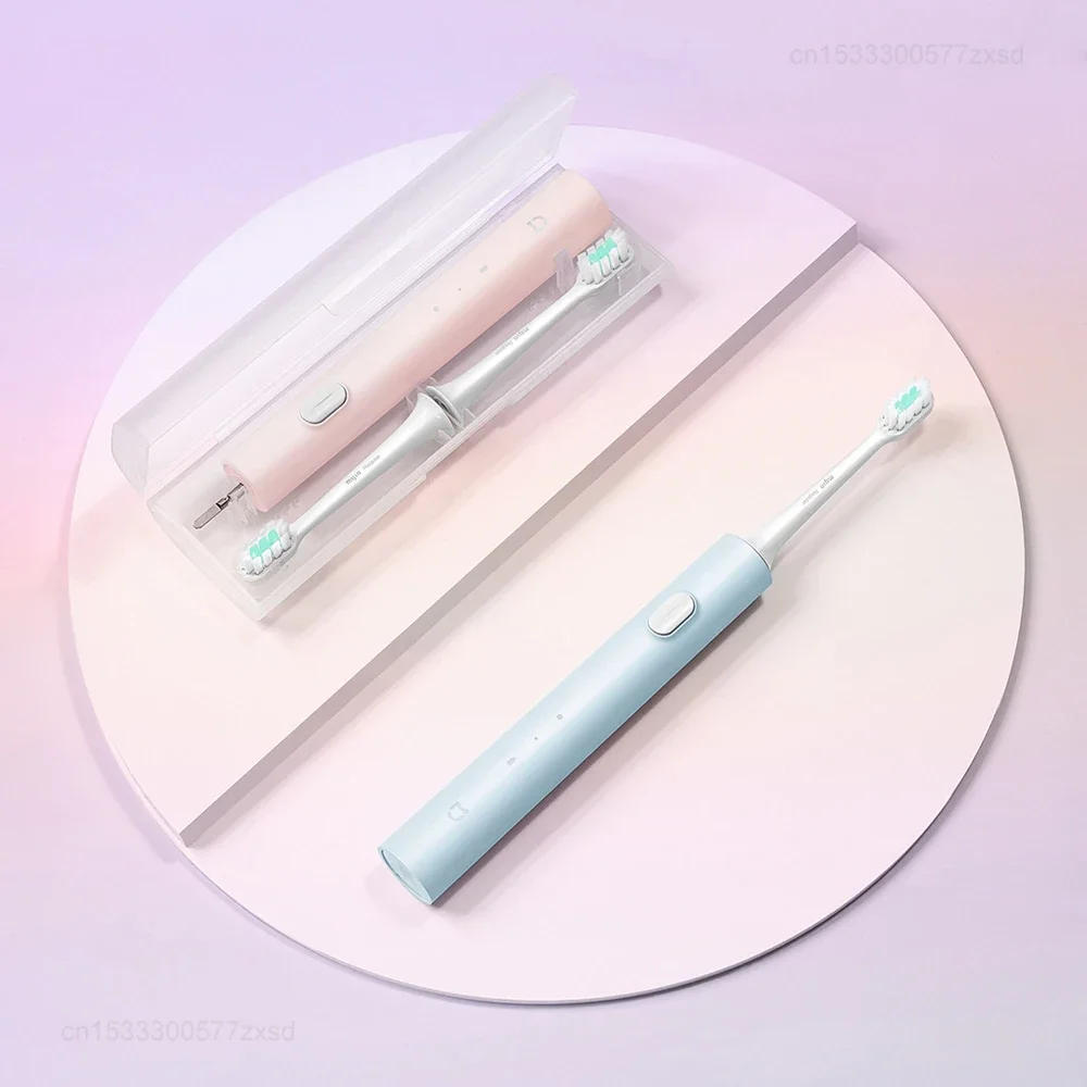MIJIA T200C 음파 전동 칫솔 IPX7 방수 2 모드 브러시 헤드 USB C 긴 배터리 수명 초음파 진동기