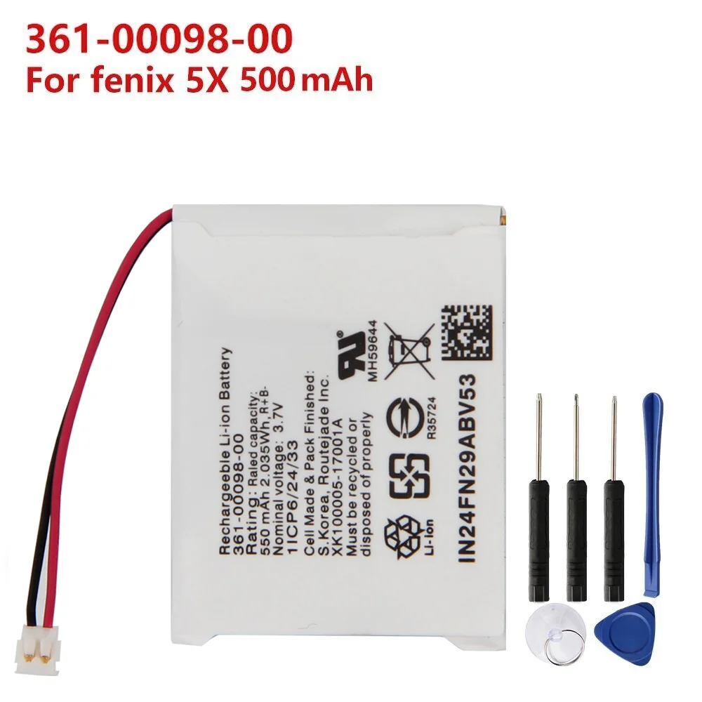 New Replacement Battery For Garmin Fenix 5 6 Fenix 5S 5X