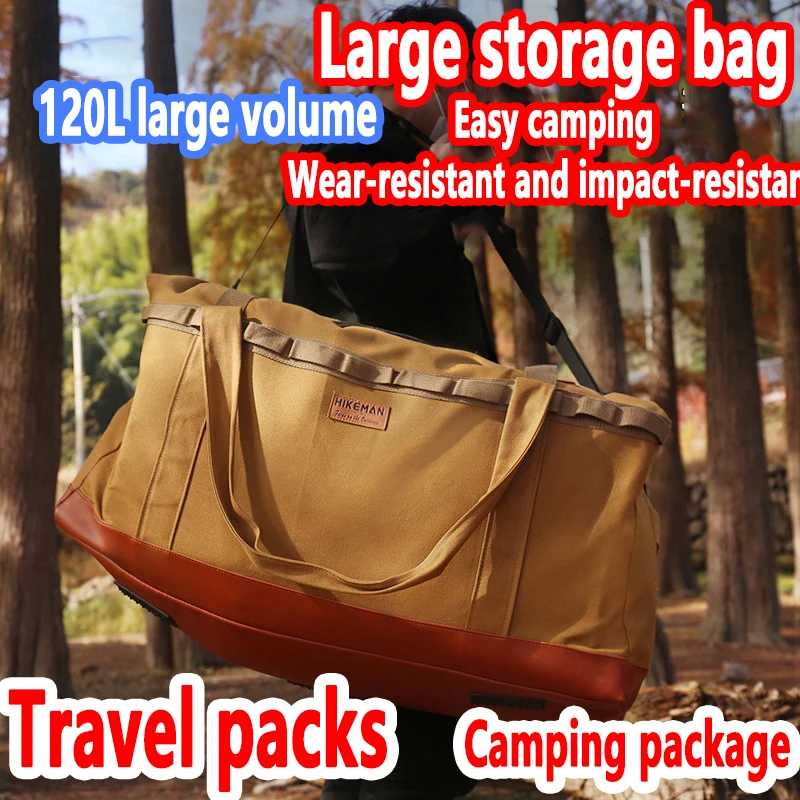 

53L/120L Travel Bags Extra-large capacity Bags Camping Backpacks Men Hiking Travel Climbing Rucksack Sports Gym Duffel Bag