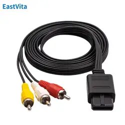 1.8m For Nintendo 64 Audio Tv Video Cord Av  Cable To Rca For Super Nintend Game Cube N64 Snes
