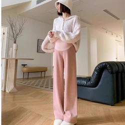 Maternity Pants Fall Winter Outside Wear Casual Toddler Wide-legged Pants Straight Padded Thickened Maternity Winter Clothing