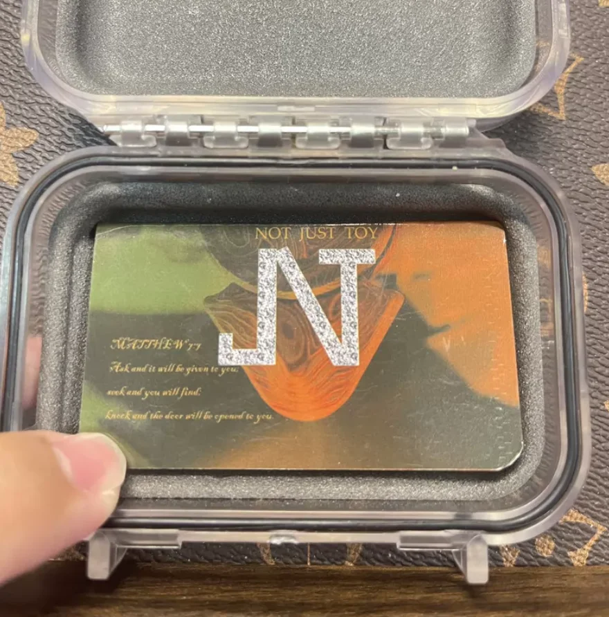 중고 EDC NJT 불꽃 패턴 3초 잠금 24.5mm 지르코티 피젯 감압 장난감