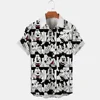 New 3D Printed Disney Donald Duck and Mickey Mouse Men's Shirt Summer Fashion Street Trend Retro Boutique Men's and Women's Top 2