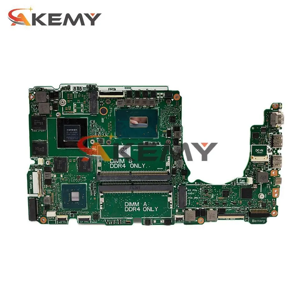 FOR DELL 7590 Laptop motherboard SRF6X I5-9300H CPU GTX1050 with CN-0K1VDX 0K1VDX K1VDX NBL-N15-MB 100% working well latest computer motherboard