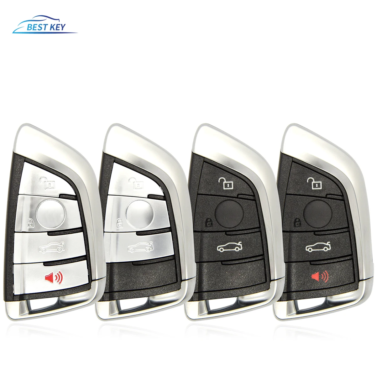 Best Key Car Remote Smart Key Case Per Bmw Knife Card Bmw X5 X6 F15 X6 F16 G30 7 Series G11 X1 F48 F39, Fob 3/ 4 Pulsanti Nero