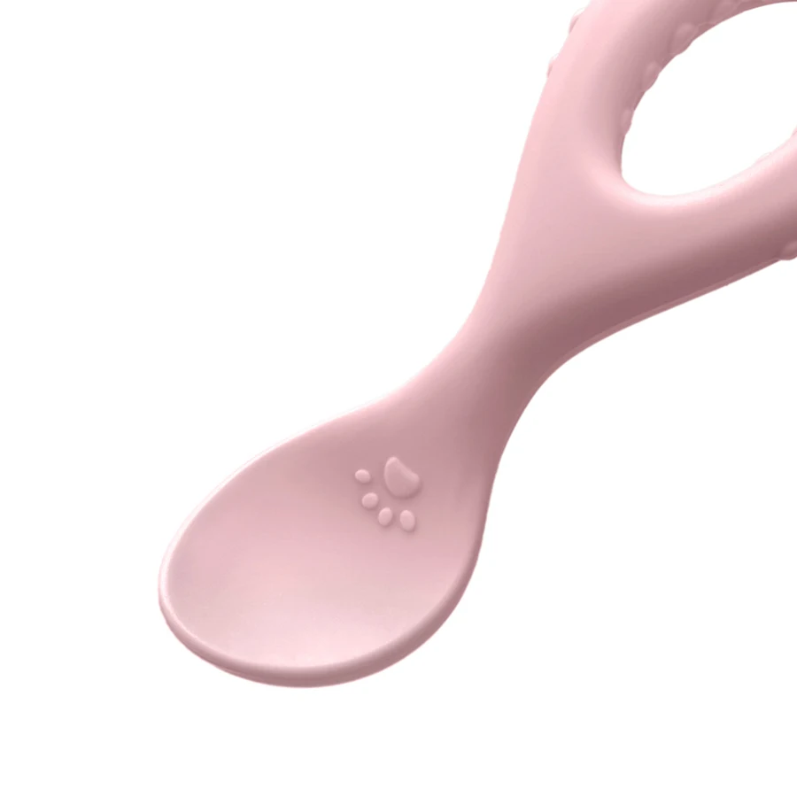 New Baby Soft Silicone Spoon Cartoon Animal Spoon Children Food Baby Feeding Tools Baby Spoon Gadgets Tableware 4