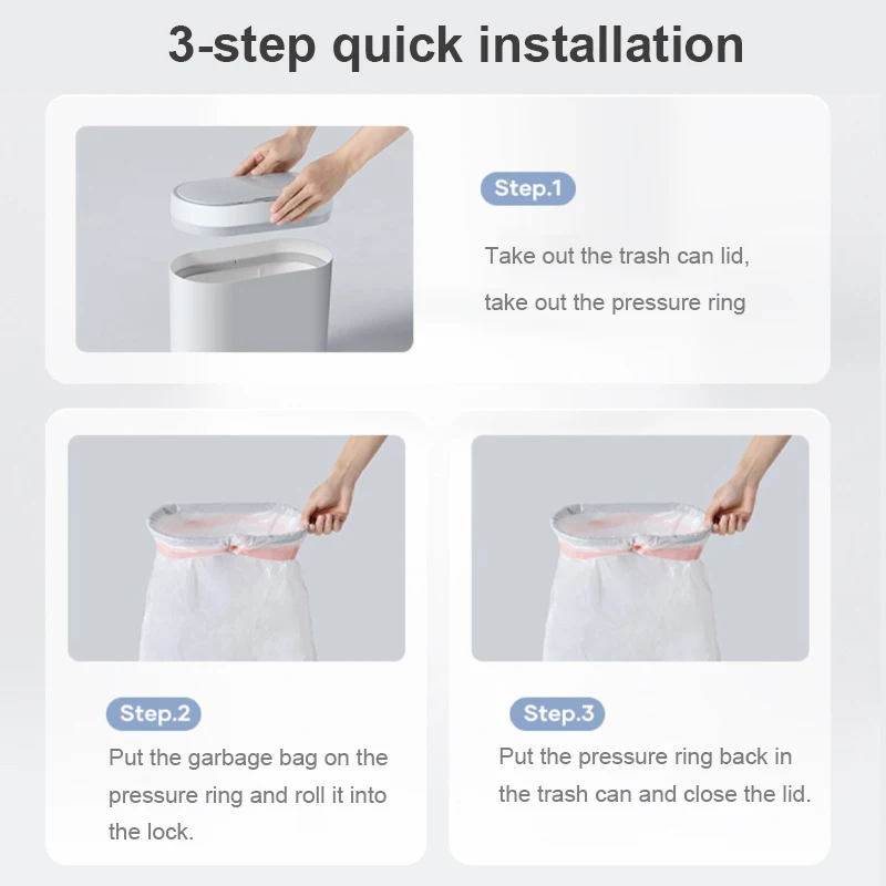 Trash can 7/9L waterpoof bathroom toilet kitchen basket dustbin automatic sensor wastebasket