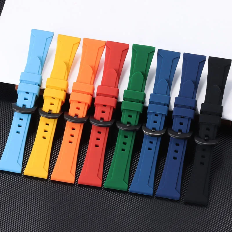 Premium Silicone Sports Watch Strap – Vibrant Multicolor Collection