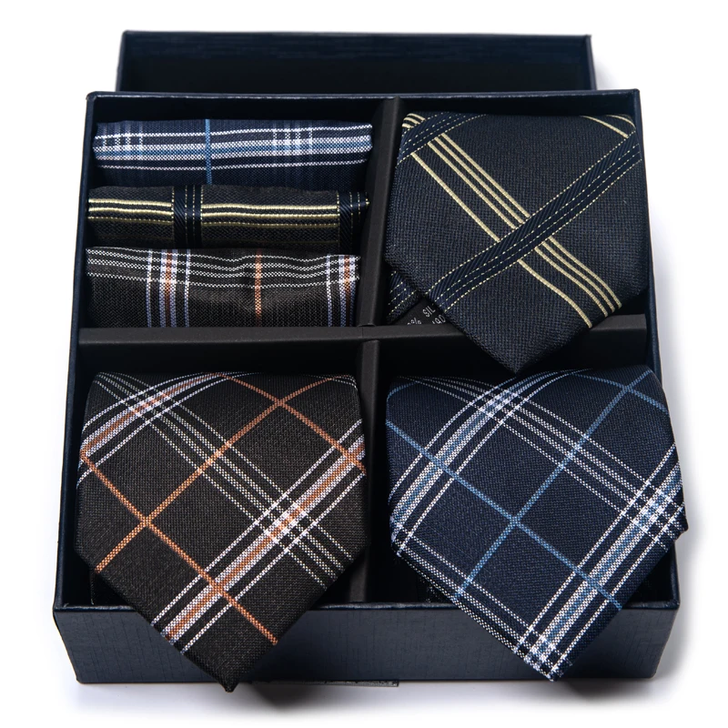 JacquardNiceBrandFestivePresentTiePocketSquaresCufflinkSet