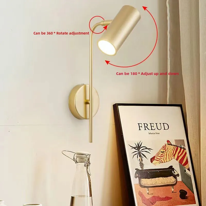 Rotatable LED Wall Lamp Bedroom Bedside Read Interior Home Decor Sconce
