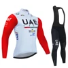 Uae Team Autumn Cycling Jersey Set Bicycle Sportwear MTB Maillot Ropa Ciclismo Road Bike Uniform Long Sleeve Bicicleta Clothing 4