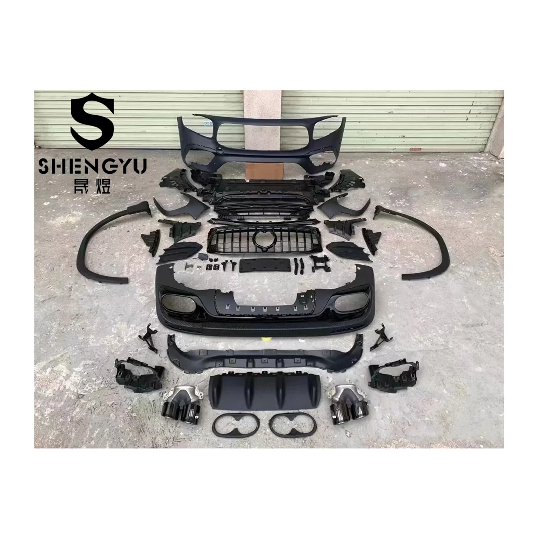 Car Body Kit for Benz Glb X247-to Glb35 Amg 1: 1 Include Front Bumper Assembly with Grille Rear Diffuser Tail Pip