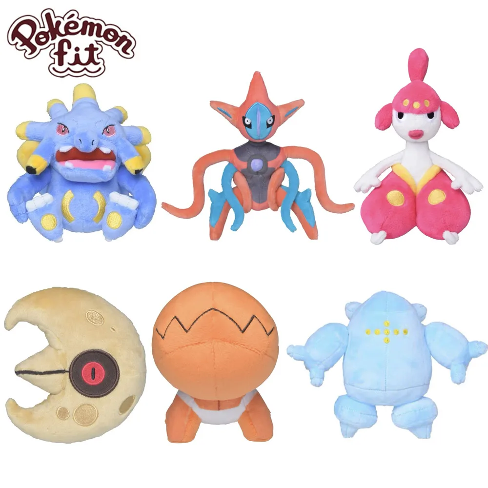 Fit Genuine Pokemon Deoxys Regirock Registeel Trapinch Regice Glalie Plush Doll Kawaii Stuffed Animal Anime Pocket Monster Plush