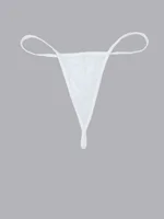 English: Women White Halter Neck Lace Babydoll Lingerie Dress Hollow Front Bow Sheer Mesh Loose Sleepwear Sexy Nightgown - Image 2