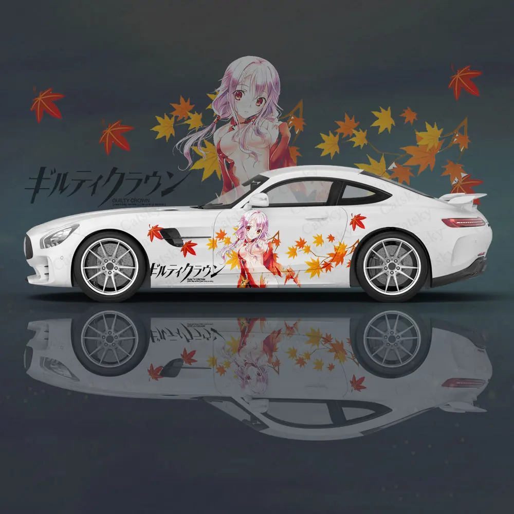 

Guilty Crown Anime 2pcs Car Sticker for Universal Car Decal Car Sticker Univers Car Stickers Anime Car Side Body Decal