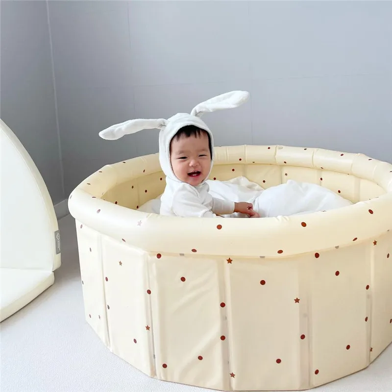 INS Baby Round Ocean Ball Pool Pit Indoor Playground Inflatable Cartoon Toys Children's Playpen Fence Kids Safety Room Decor 4